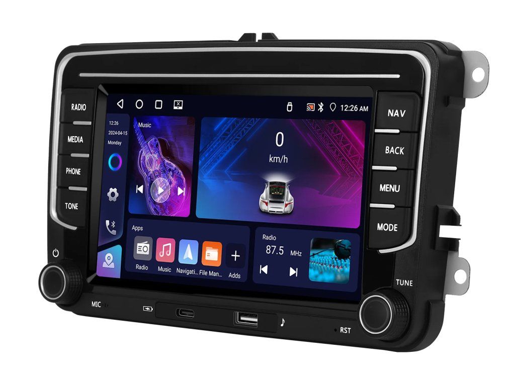 Autorádio Podofo A3908 v Passatu B6