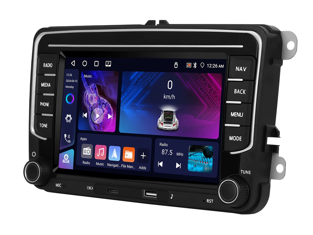 Autorádio Podofo A3908 v Passatu B6